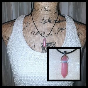 Rose quartz chakra healing necklace - Terra Moda